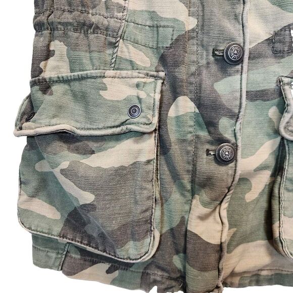 Free People Not Your Brothers Camo Surplus Jacket Military‎ Inspired Moto SZ XS - Picture 7 of 13